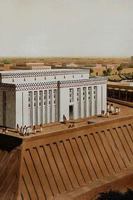 Ricostruzione del Tempio di Uruk nell'Antica Mesopotamia