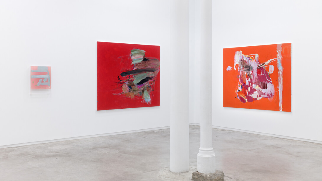 Helmut Dorner, One of my ghosts, vista de exhibición. Cortesía de Galería Ehrhardt Florez