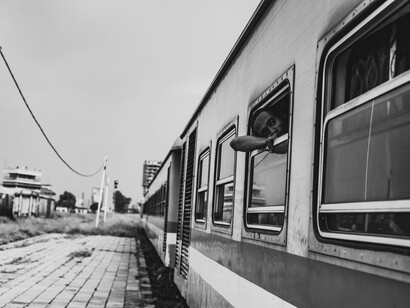 Looking out from Kinshasa: resilience framed by rust and railways