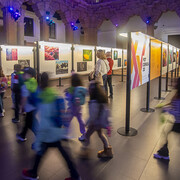 Fotociencia, vista de exhibición. Cortesía de Casa de la Ciencia