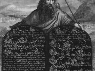 Moses and Ten Commandments, between 1600 and 1624, anonymous. Netherlands. Museum Catharijneconvent, Utrecht