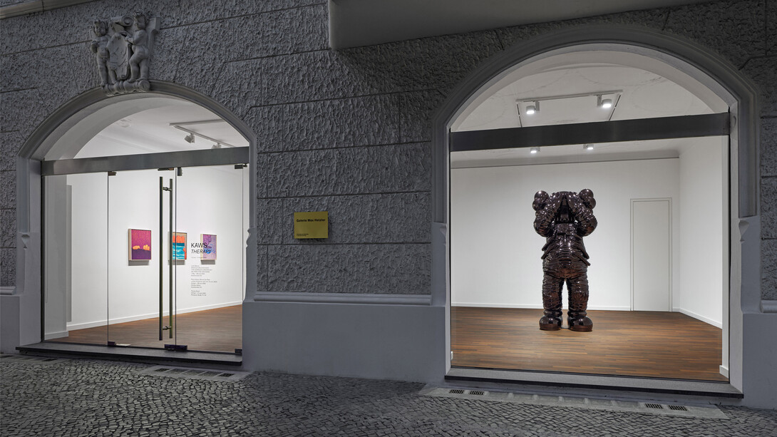 Kaws, Therapy, exhibition view. Courtesy of Galerie Max Hetzler