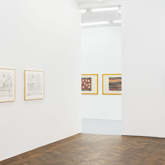 Ian Hamilton Finlay, Fragments, ausstellungsansicht. Mit freundlicher genehmigung der Galerie Hubert Winter