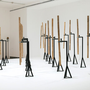 Kader Attia, Un descenso al Paraíso, vista de exhibición. Cortesía del Museo Amparo