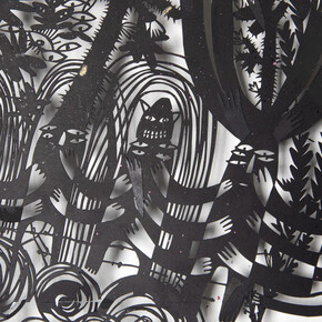 Annie Vought, Detail of look at what you've already dawned (detail), 2025. Courtesy of Traywick Contemporary