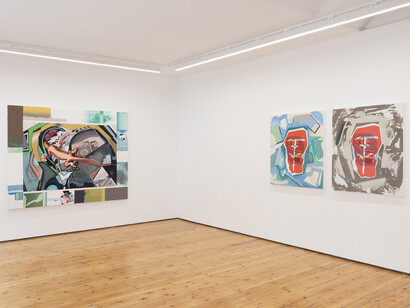 Luis Gordillo, Diccionario proteínico, vista de exhibición. Cortesía de Prats Nogueras Blanchard