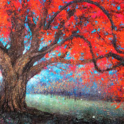 Joss Blanchard, Le flamboyant (detail). Courtesy of Galerie Schortgen