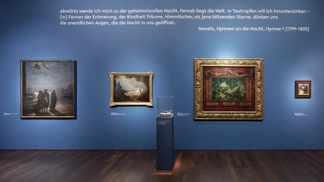 Verschiedene künstler, Sehnsucht nach Utopia. Malerei und skulptur der romantik, ausstellungsansicht. Mit freundlicher genehmigung des Arp Museums