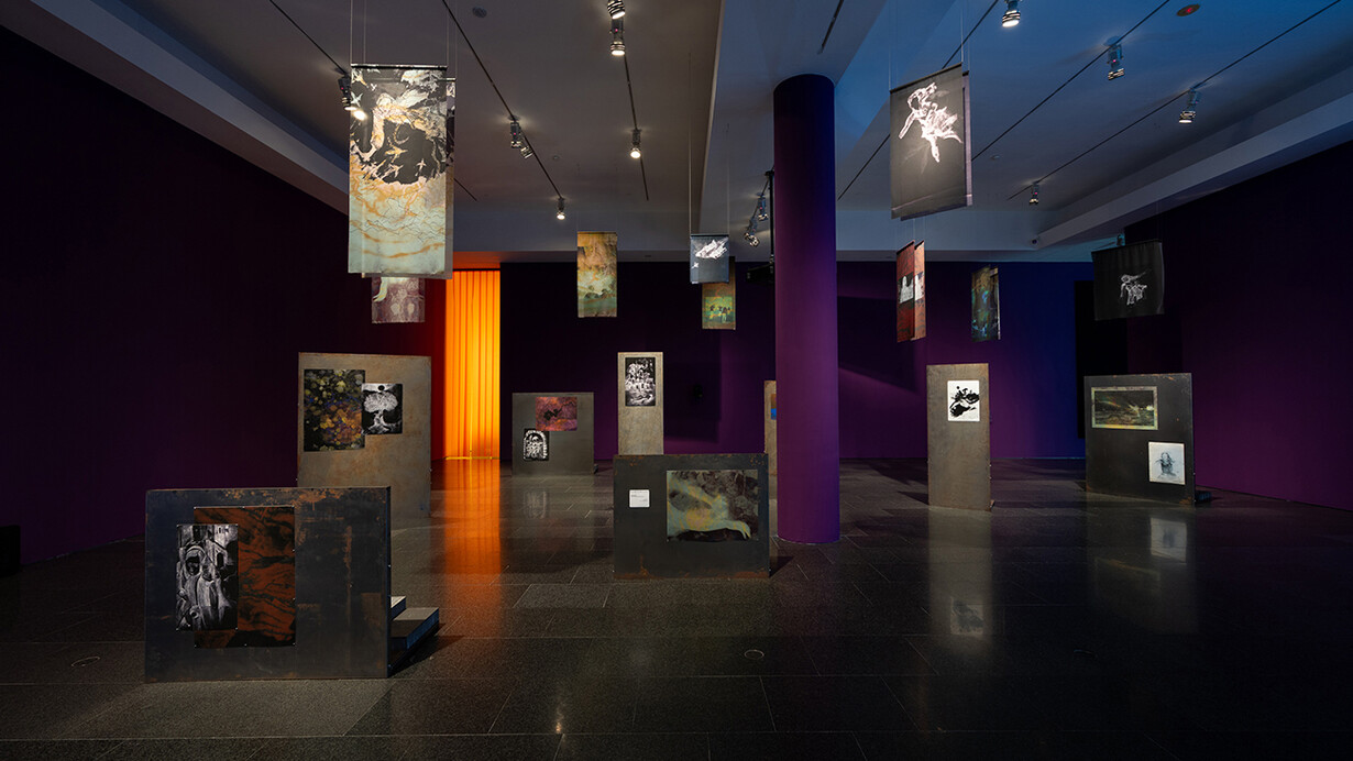 Basel Abbas and Ruanne Abou-Rahme, Prisoners of love: until the sun of freedom, exhibition view. Courtesy of Museu d’Art Contemporani de Barcelona