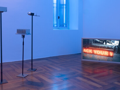 Various artists, Thresholds of control, exhibition view. Courtesy of Simóndi Gallery