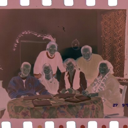 Castello di Gropparello, provincia di Piacenza. Negativo del quinto scatto, dove il flash ha finalmente deciso di funzionare, la foto risultò perfetta. Foto di Walter Maria Calarco