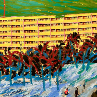 Modou Dieng Yacine, Almadies (detail), 2025. Courtesy of Specta Gallery