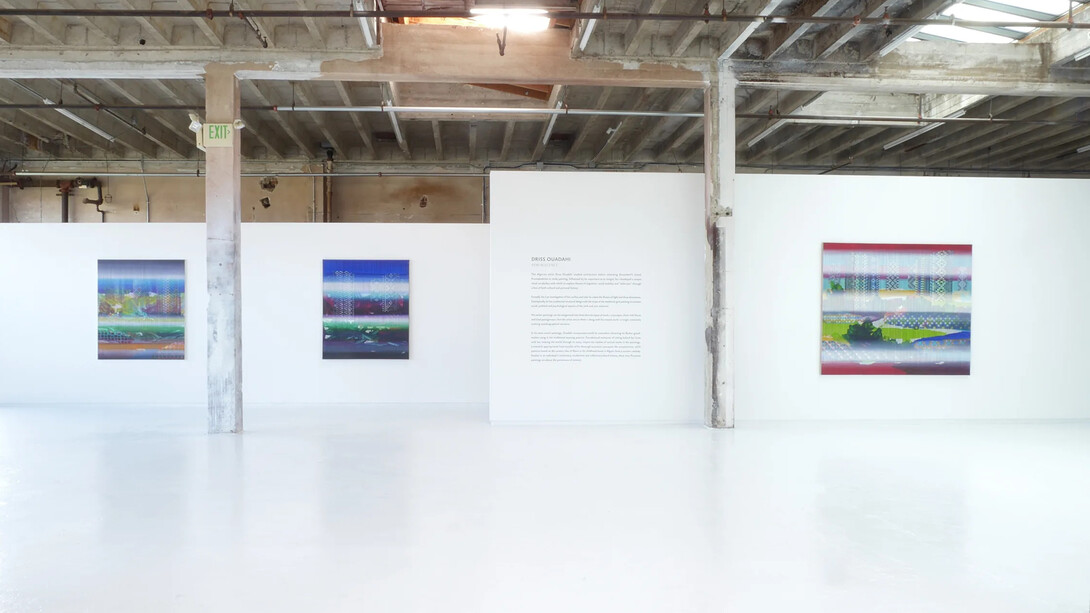 Driss Ouadahi, Reminiscence, exhibition view. Courtesy of Hosfelt Gallery