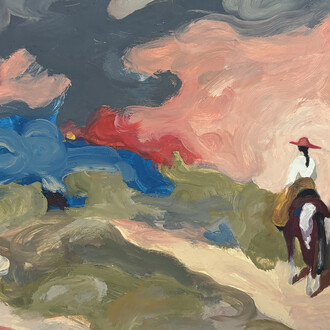 Swan Scalabre, Western n° 14 (detail). Courtesy of JoAnne Artman Gallery