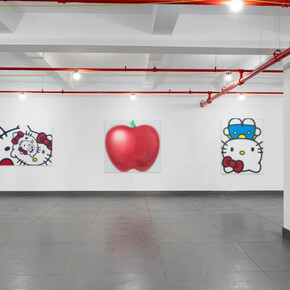 Gowoon Lee, Here Kitty Kitty, exhibition view. Courtesy of Meredith Rosen Gallery