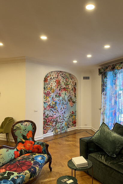 At Casa Galleria in Italy, Austin Young’s installations invite viewers to experience art through living, not just looking