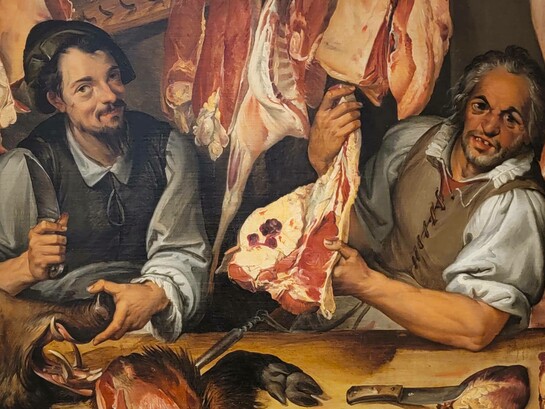 Bartolomeo Passerotti (1578-1580), La macelleria, olio su tela, Galleria nazionale d'arte antica, Roma, Italia