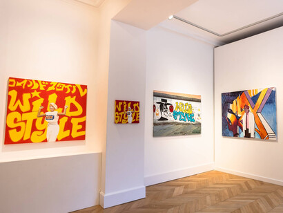 Charlie Ahearn, Wild style, exhibition view. Courtesy of Woodbury House