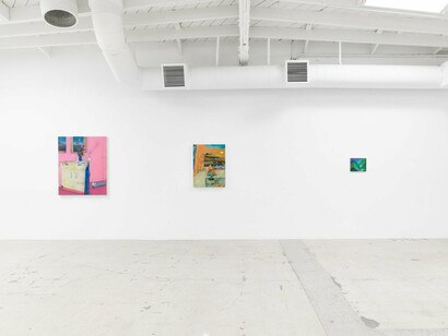 Fabian Treiber, I take the whole damn place with me, exhibition view. Courtesy of Anat Ebgi 