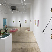 Various artists, Old flames in the bowers, exhibition view. Courtesy of Track 16 Gallery