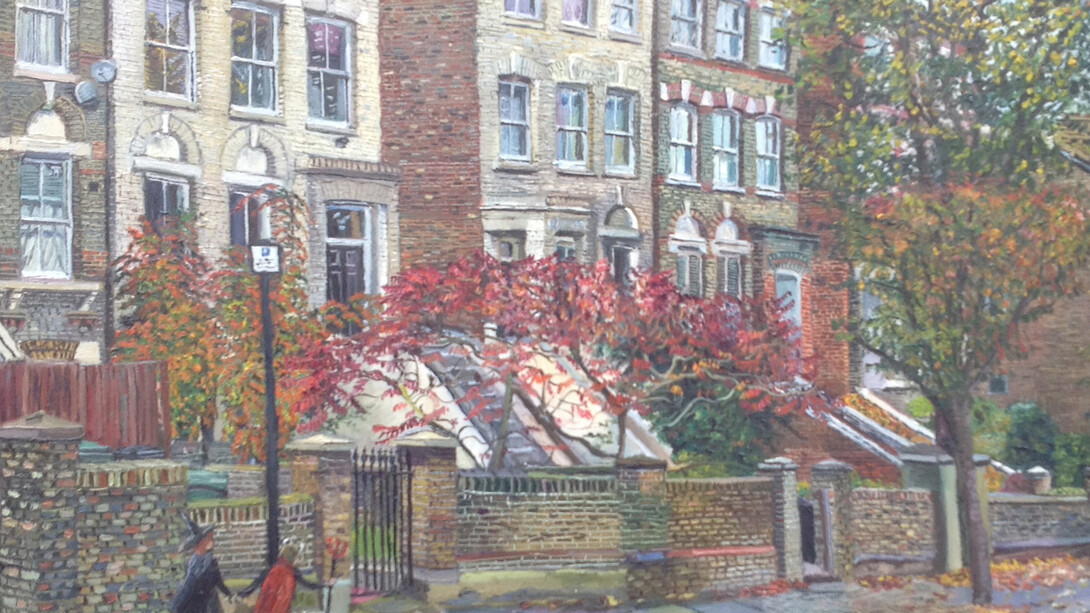 Melissa Scott-Miller NEAC, Islington Street in Autumn