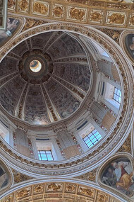 Basilica di Santa Maria Maggiore, Roma, Italia. Cappella Sistina, cupola e lanterna (©Roberto Luciani)