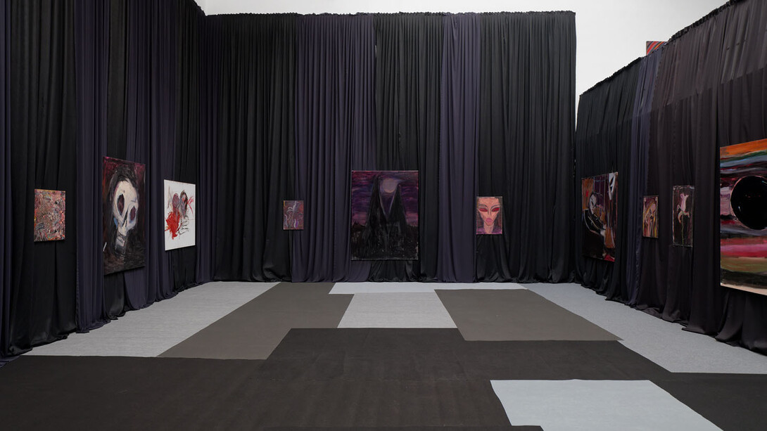 Tobias Spichtig, When a joke becomes a prayer, exhibition view. Courtesy of Galerie Hussenot