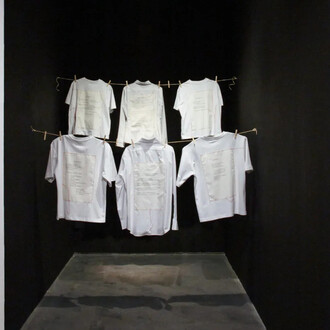 Ana María Caballero, Entre domingo y domingo, vista de exhibición. Cortesía de Max Estrella