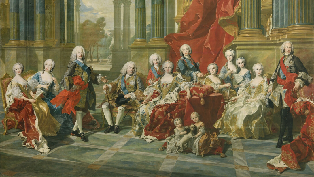Louis-Michel van Loo, The family of Philip V (detail), 1743. Courtesy of Museo Nacional del Prado