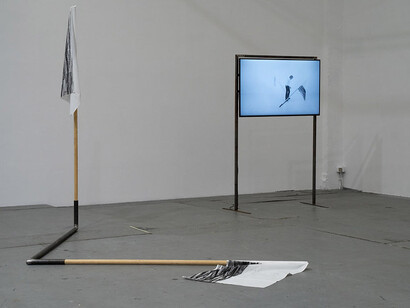 Janusz Bałdyga, Certificate of employment, exhibition view. Courtesy of Galeria Labirynt