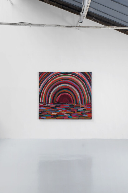 Tobias Spichtig, When a joke becomes a prayer, vue de l'exposition. Avec l'aimable autorisation de la Galerie Hussenot