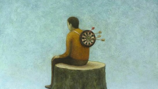 Alasdair Wallace, Stump, 2013, Acrylic on Board, 22 x 19 cm