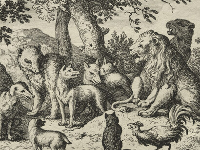 "Reynard the Fox: Reynard Exonerates Himself" by artist Allart van Everdingen