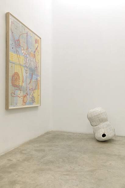 Salvador Cidrás, El gesto prestado, vista de exhibición. Cortesía de la Galería silvestre