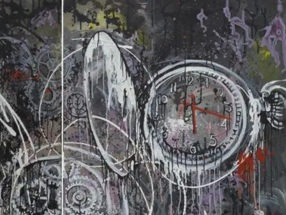 Tania Vasilenko, Golden ratio, tríptico, serie El tiempo (2017, detalle)