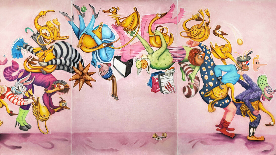 Siddhartha Kararwal, The perfect flip, 2025. Courtesy of Sakshi Gallery