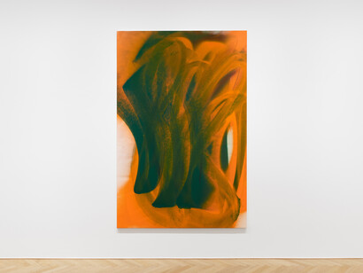 Katharina Grosse, High noon lumen, ausstellungsansicht. Mit freundlicher genehmigung der Galerie Max Hetzler