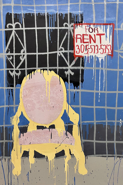 Hermes Berrio, For rent but never yours, 2025. Courtesy of The Camp Gallery
