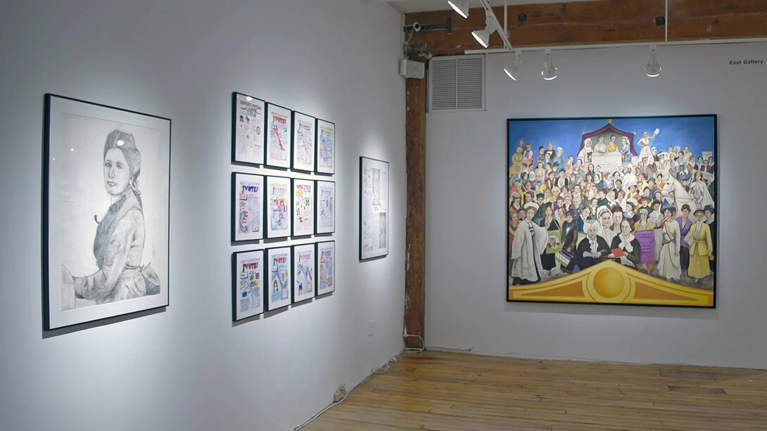Various artists, Women leading the way, exhibition view. Courtesy of Carter Burden Gallery
