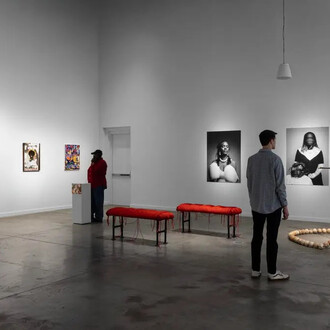 Various artists, New work: front fellows show, exhibition view. Courtesy of Cleveland Museum of Art