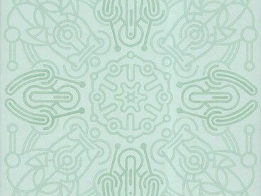 Not i, not i but the wind that blows through me, house paint on canvas, 40 x 40cm, Mark Weighton, 2011