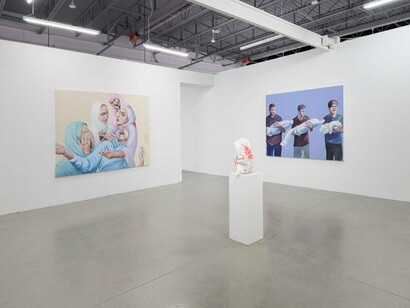 Stanley Février, Terre des fissures, exhibition view. Courtesy of Blouin Division