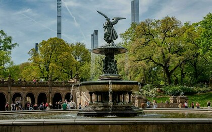 Bethesda fountain in Central Park, New York City, USA 
