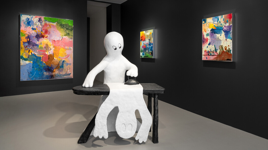 Friedrich Kunath, On a clear day I can see you forever, vue de l'exposition. Avec l'aimable autorisation de la Galerie Max Hetzler