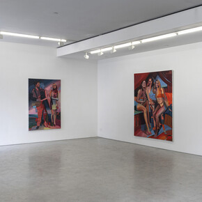 Lizzy Lunday, The sky below, exhibition view. Courtesy of Fredericks & Freiser Gallery