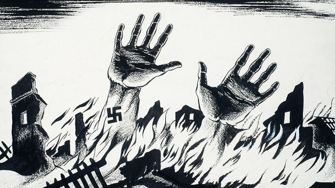 Mario Armengol Torrella, Between purgatory and hell (Entre el 
Purgatorio y el Infierno) (detalle), c. 1943-1945. Cortesía del Museu Nacional d'Art de Catalunya. Col·lecció A. L. & P. A. Kiddey