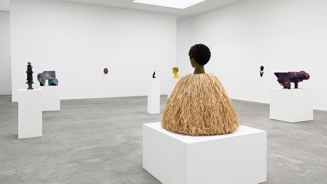 Vincent Fecteau, Simone Leigh, Marisol, exhibition view. Courtesy of Matthew Marks Gallery