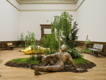 Iván Argote, Radical tenderness, exhibition view. Courtesy of Galerie Rudolfinum