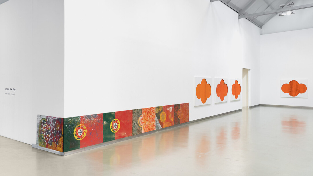 Fredrik Værslev in Portugal, exhibition view. Courtesy of Filomena Soares Gallery