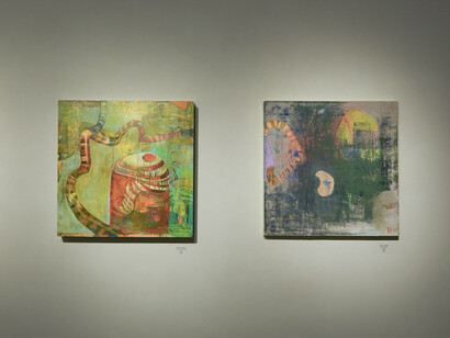 Francisco Mayor Maestre, Overheard conversations, exhibition view. Courtesy of Evoke Contemporary